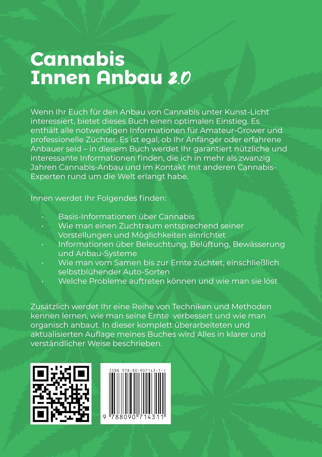 Buch – Cannabis Innen Anbau 2.0 für erfolgreichen Indoor-Grow