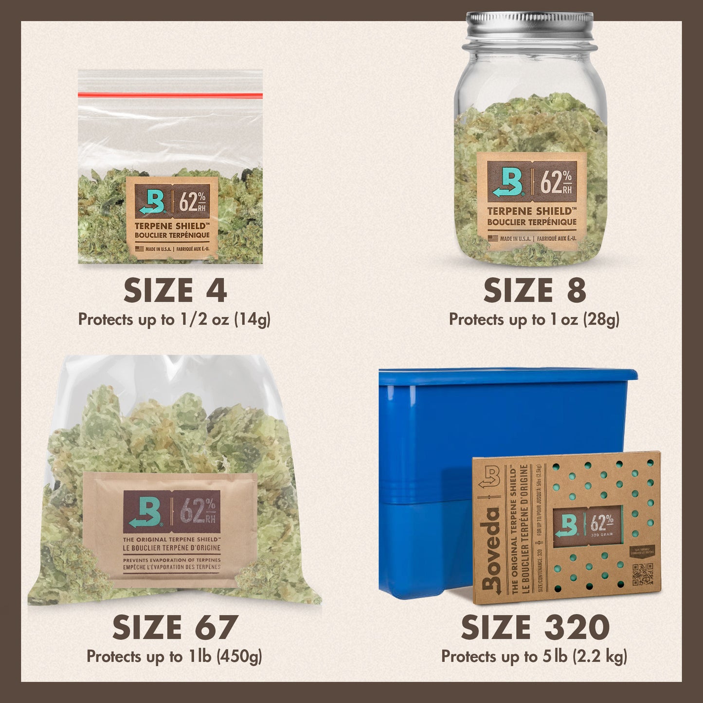Boveda 62% Hygro-Pack 320g