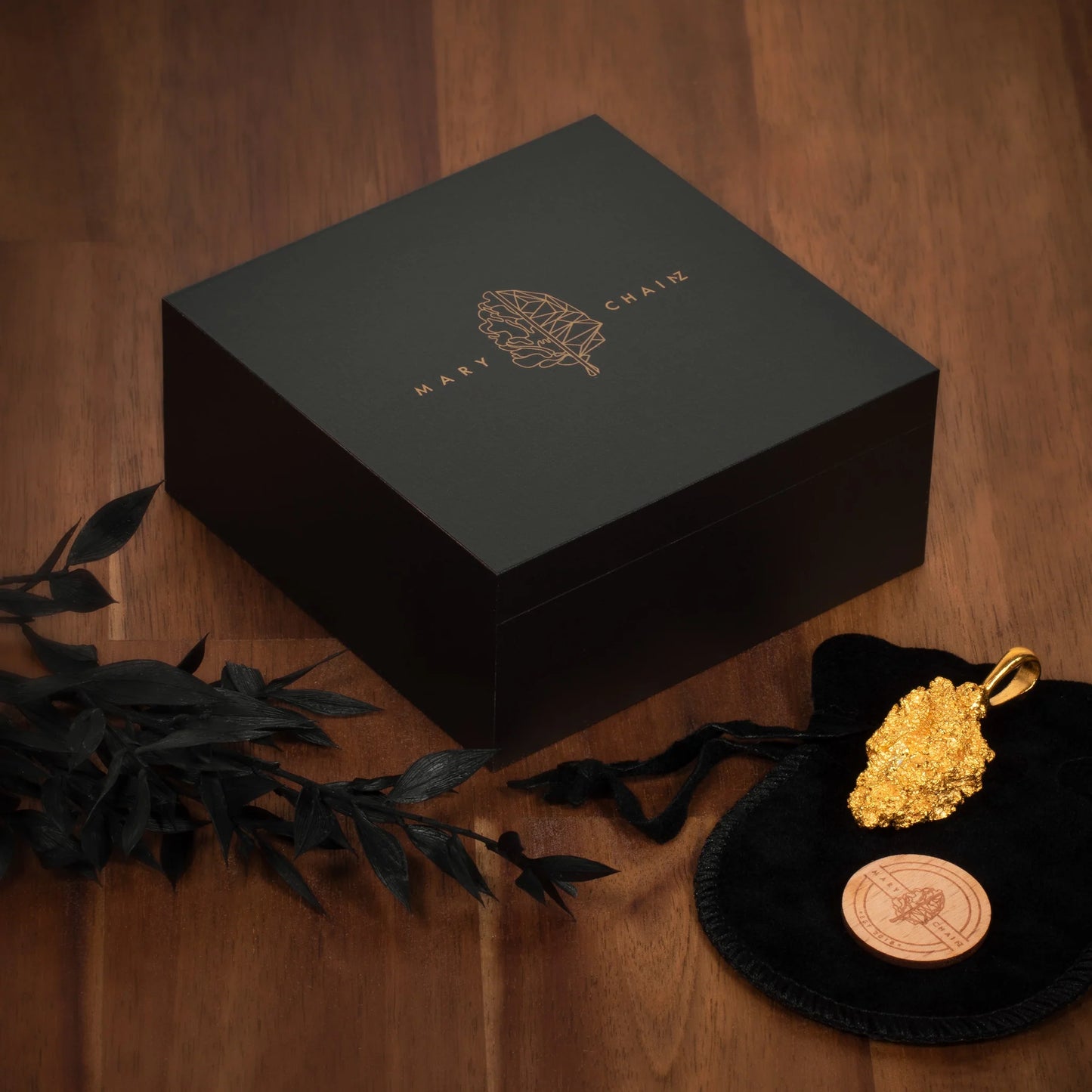 Mary Chainz Amnesia Haze Anhänger – 925 Silber, 24K vergoldet