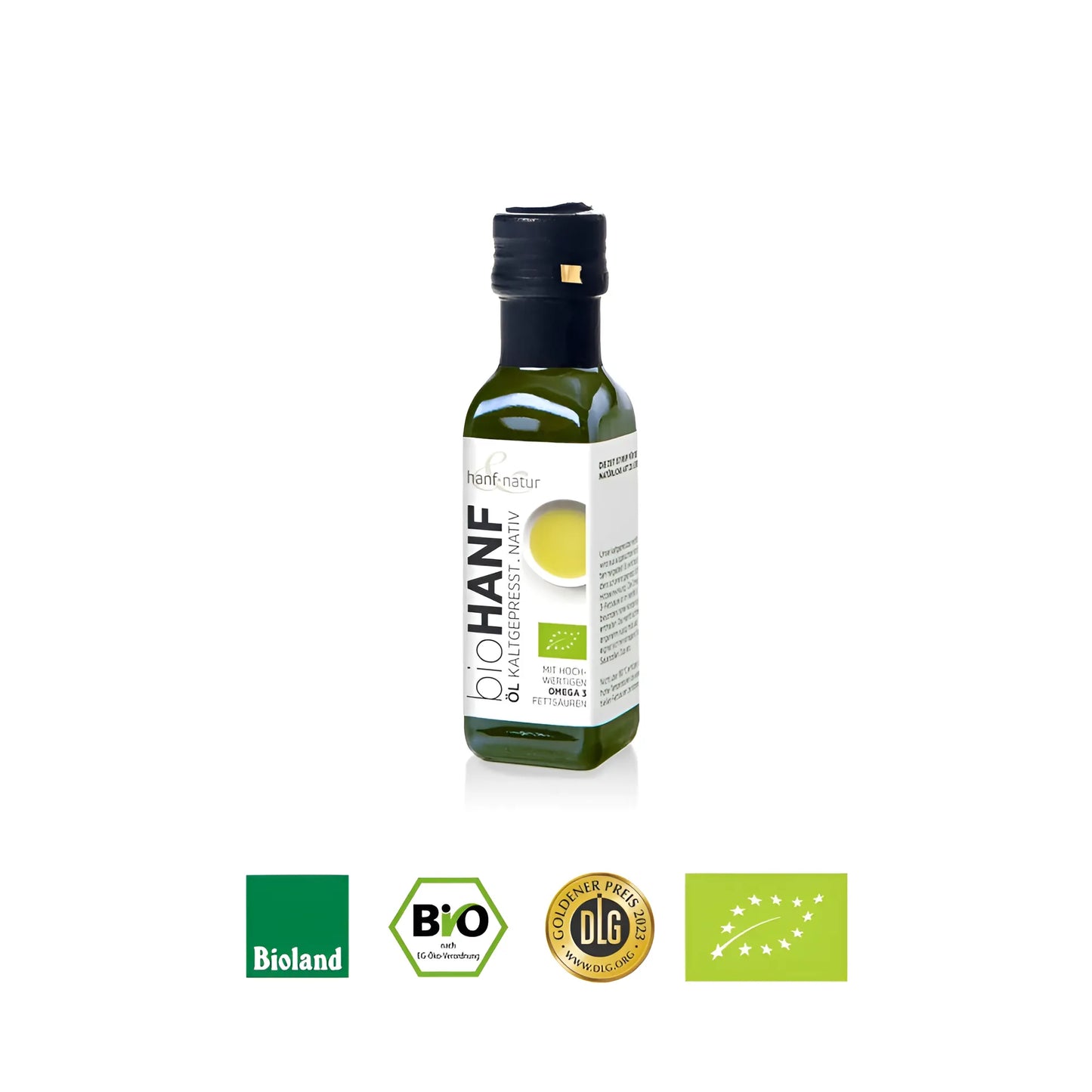 Bio Hanföl – 250ml Kaltgepresst in Rohkost-Qualität
