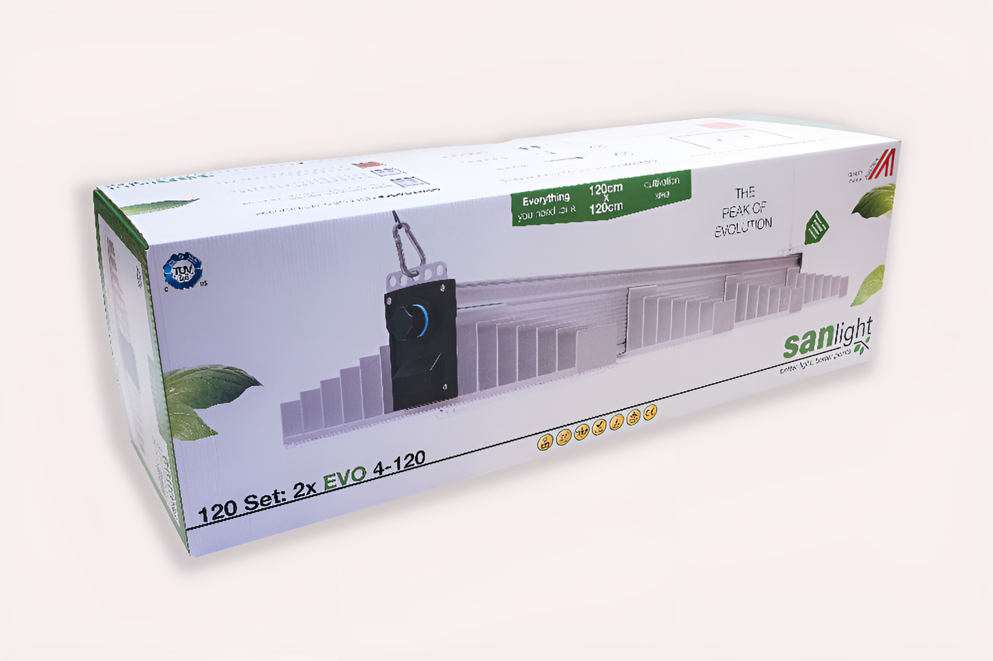 2x SANlight EVO 4-120 1.5 LED Beleuchtungsset mit Kabel und Magnetdimmer