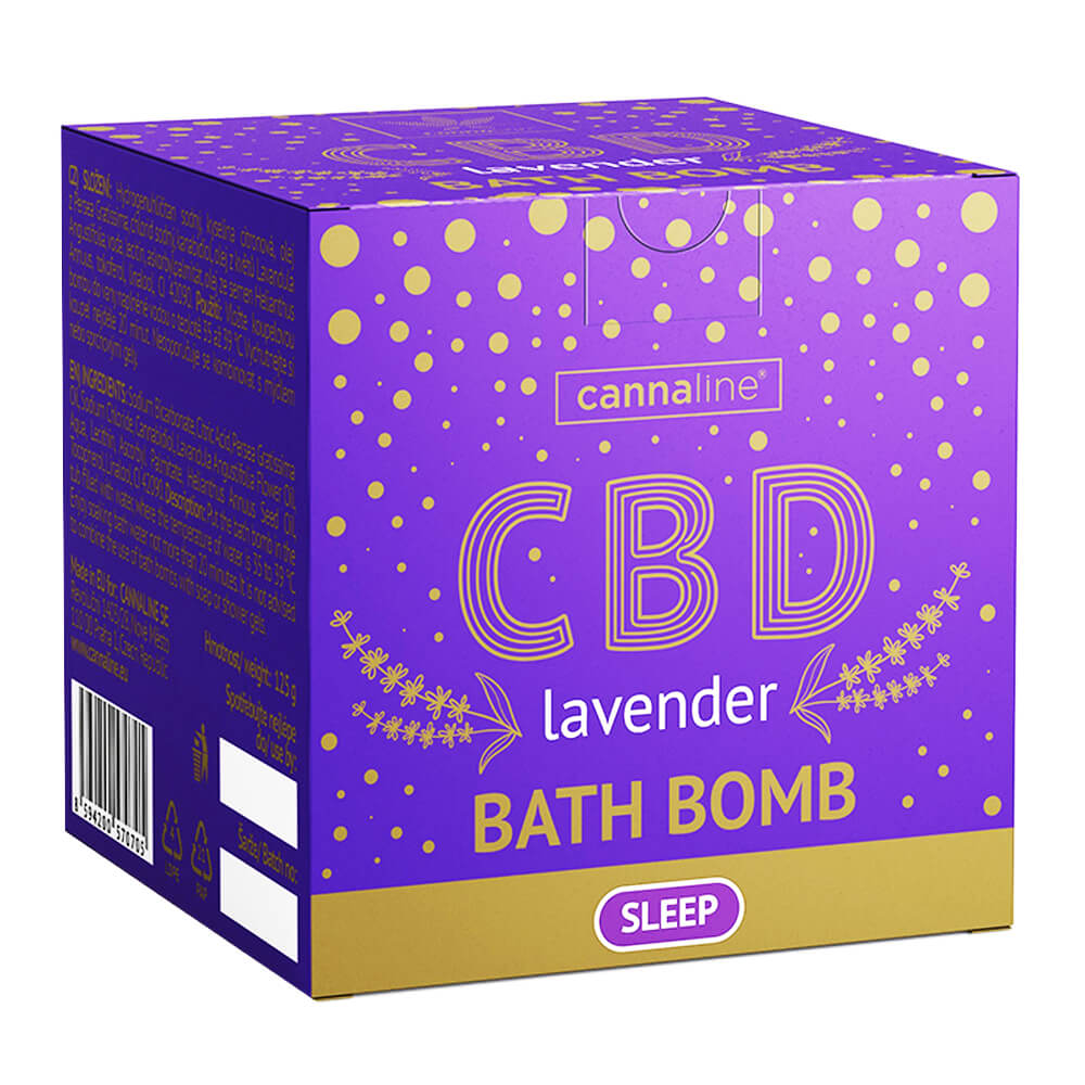 Cannaline Sleep Lavendel Bath Bomb – Entspannung und Schlaf mit 100 mg CBD
