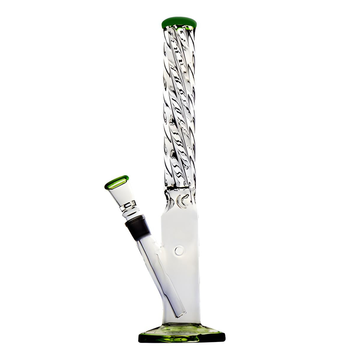 Bong - "Twister"; Höhe 35 cm; Ø 3,8 cm; Schliff 18,8