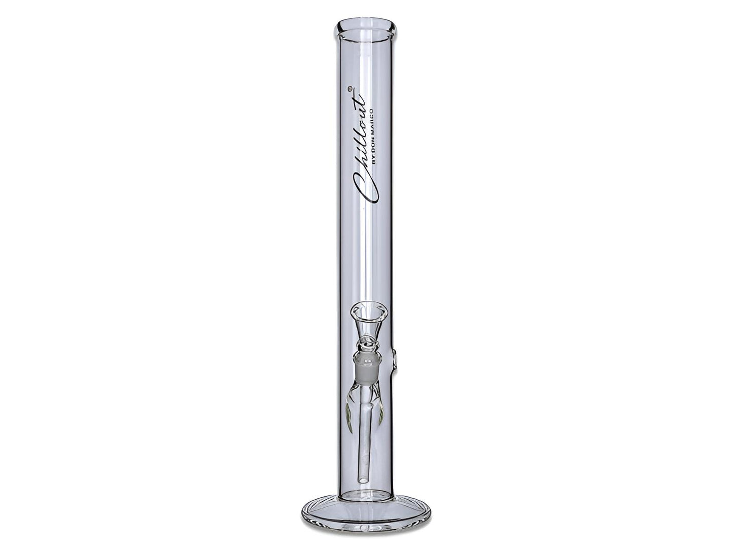 Chillout Glasbong – 45 cm, Ø 5 cm in Transparent