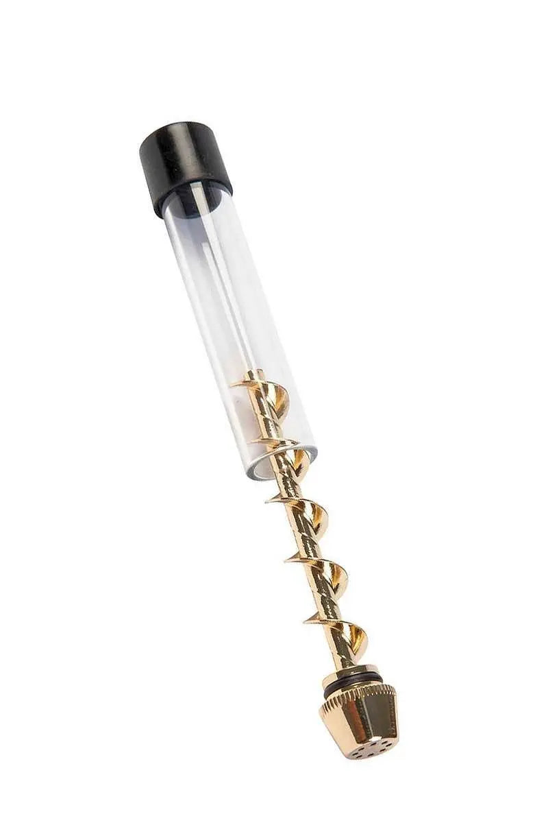 GlasBlunt mit Spirale Gold