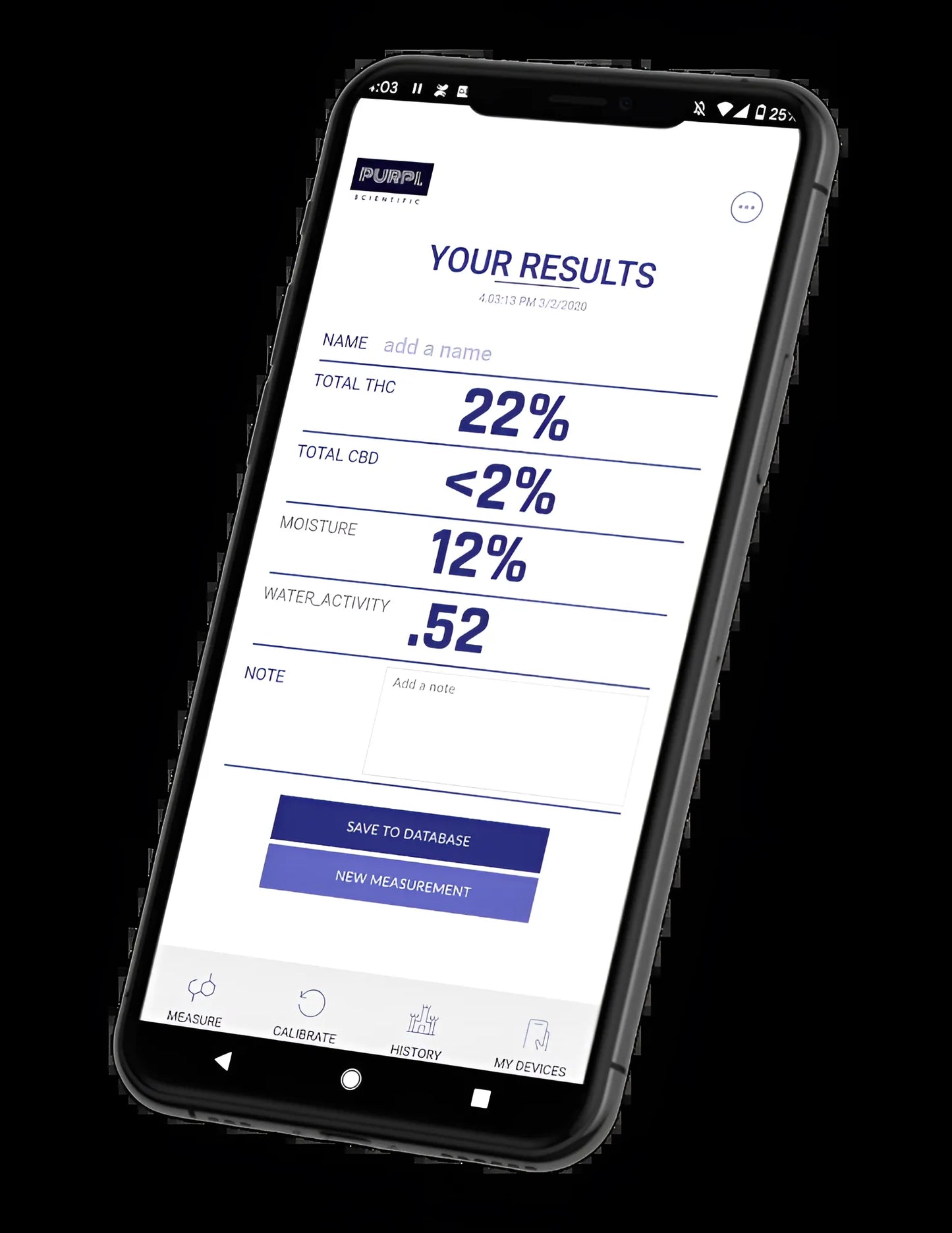 Purpl PRO Kit – Mobiles Cannabinoid-Testgerät mit Analyse-App