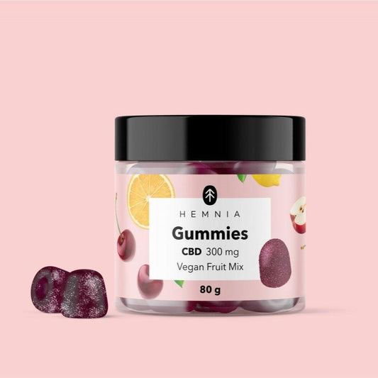 2x CBD Vegane Gummis, Fruchtmix, 300 mg CBD, 30 Stück x 10 mg, 80 g