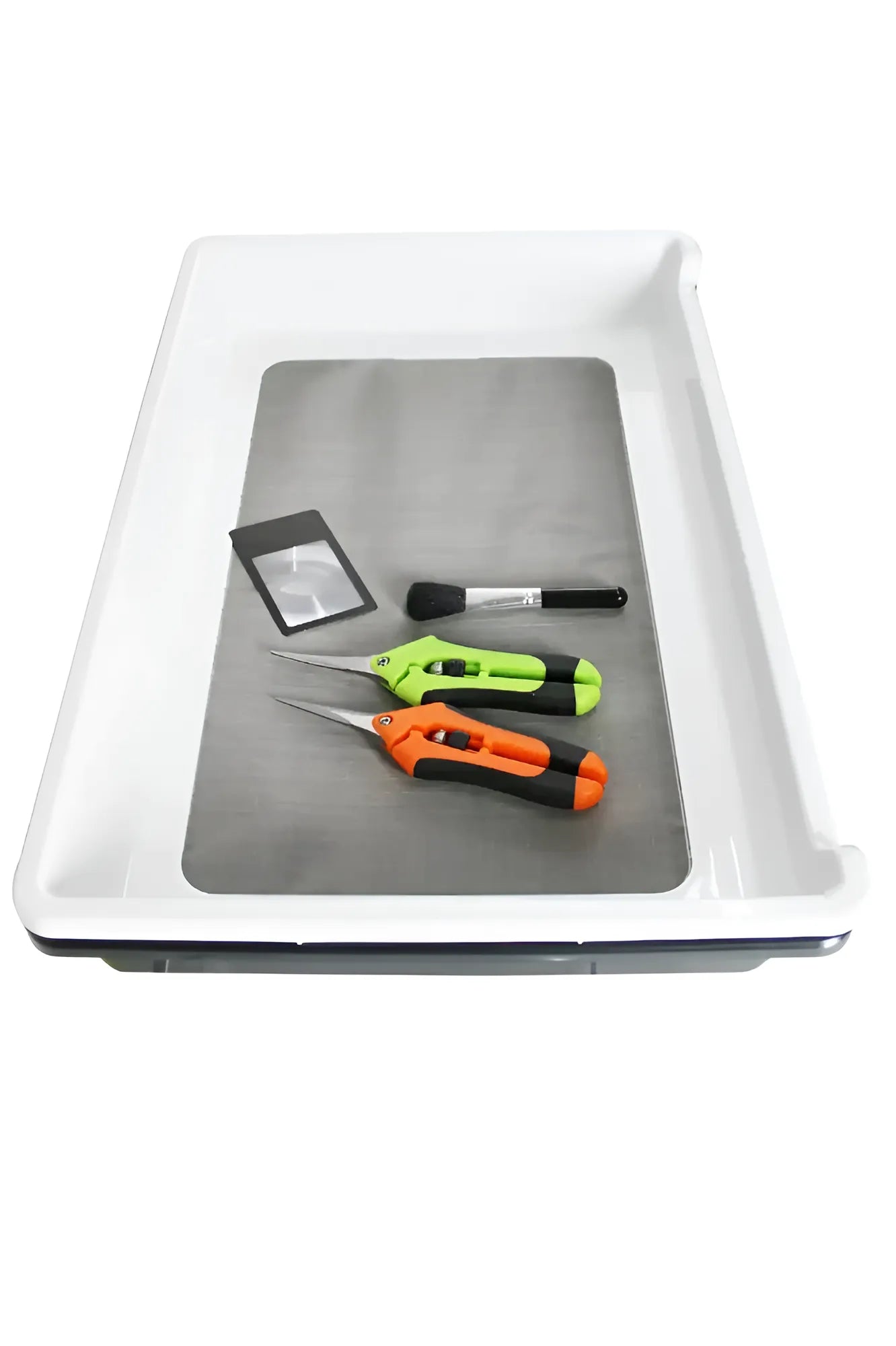 Heisenberg Trimtray-SET mit Trimtray Scheren, Lupe und Pinsel