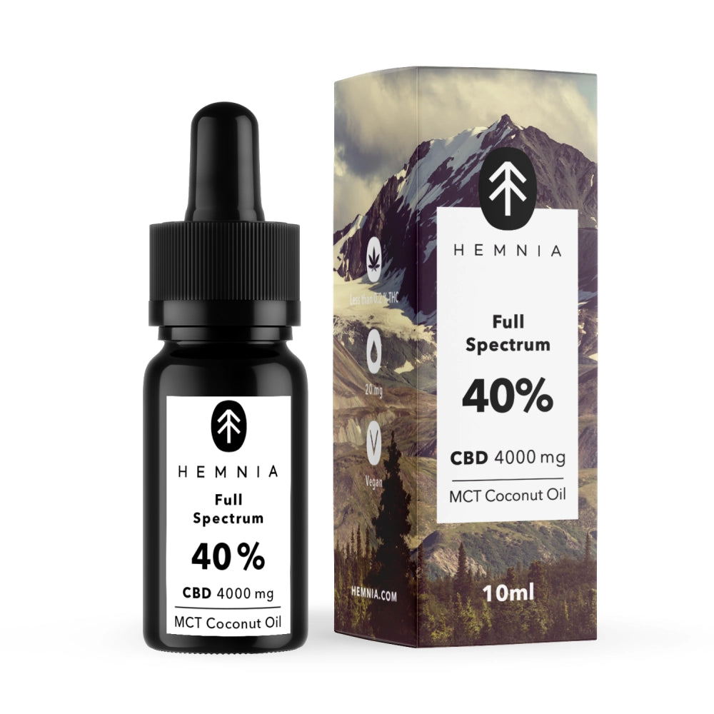 Vollspektrum CBD Öl 40% – 4000 mg CBD in MCT Kokosöl