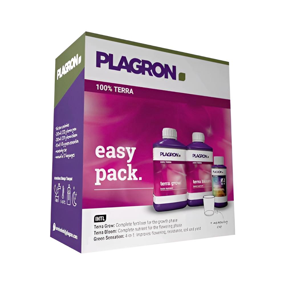 Plagron Easy Pack Terra – Komplettes Mineraldüngerset für Wachstum &amp; Blüte
