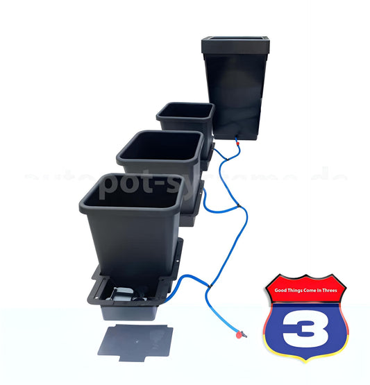 AutoPot 1Pot Bewässerungsset mit 3 x 15L Töpfen