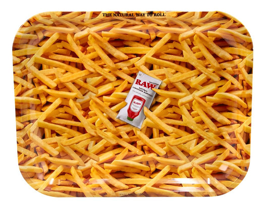 RAW Rolling Tray Groß „French Fries“ | 34 × 28 cm