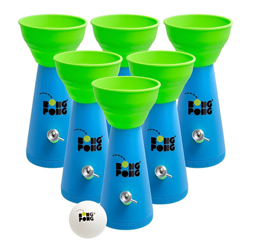 Bong Pong Partyspiel – Komplettset mit 6 Bongs