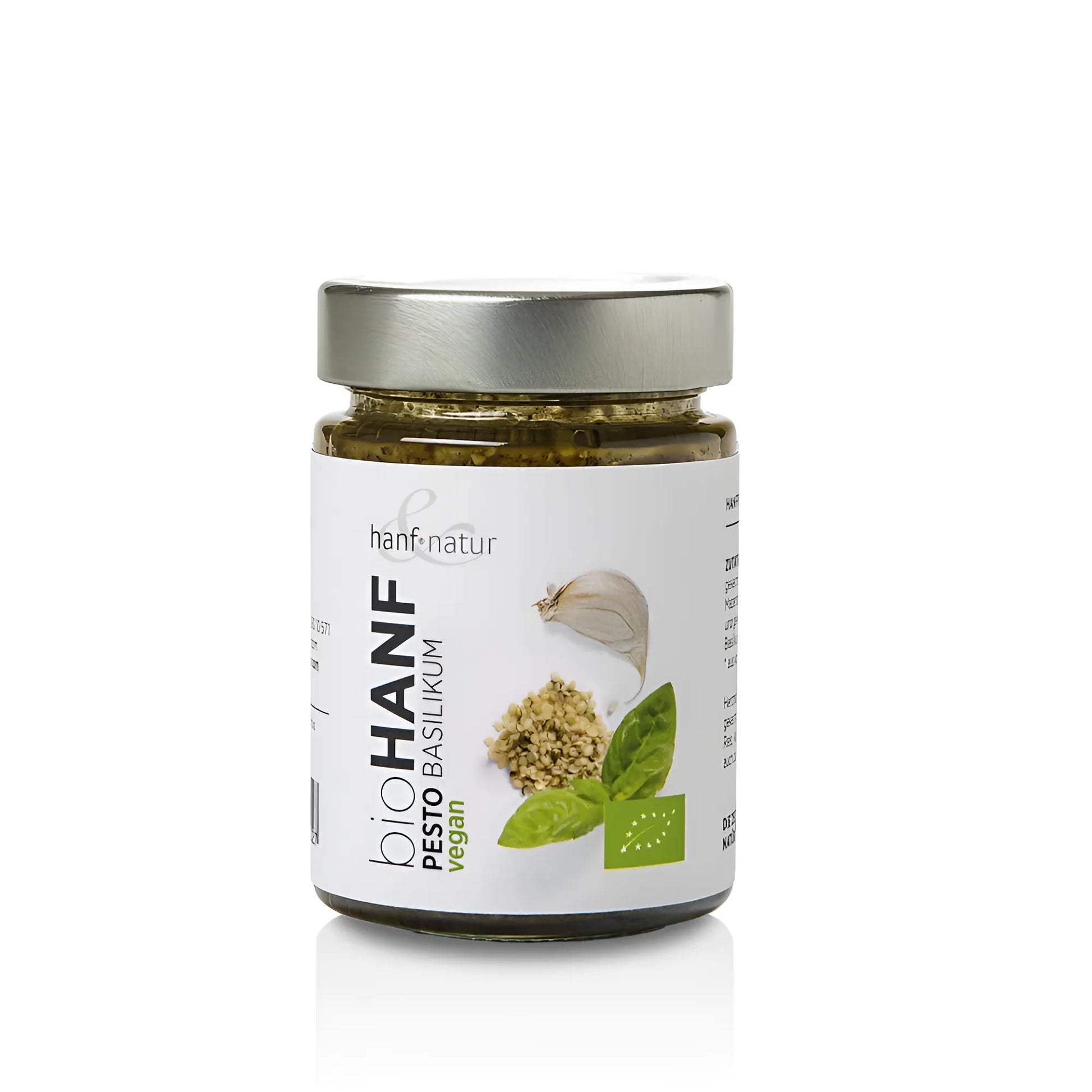Hanfpesto Basilikum – 150g Bio-Pesto mit Hanf und Knoblauch