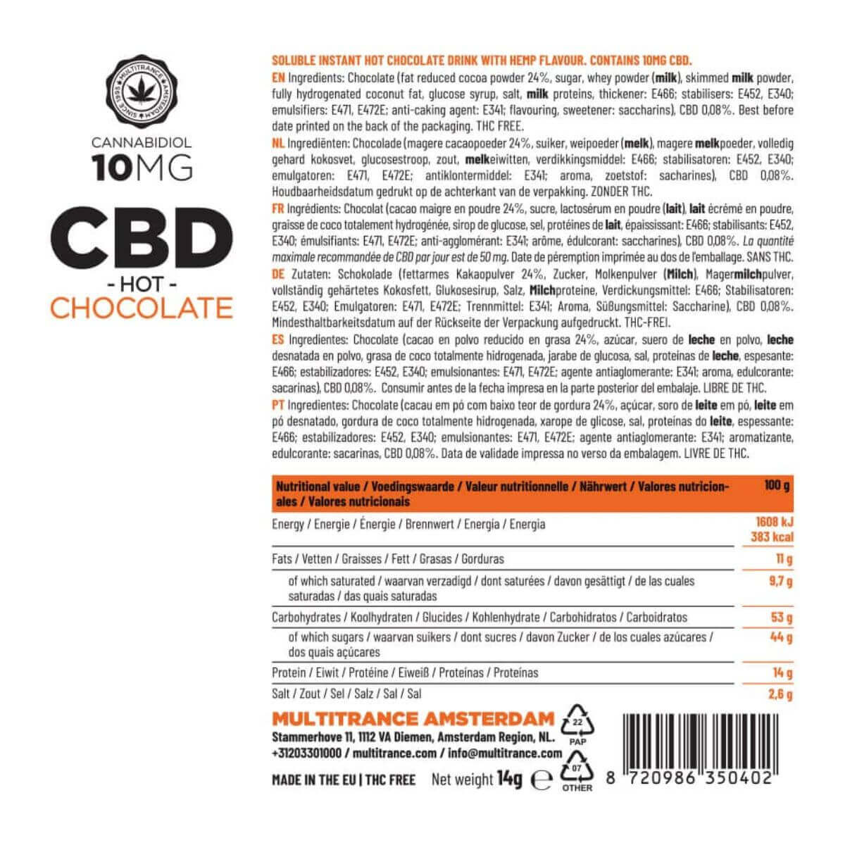 CBD Haze Instant Hot Chocolate