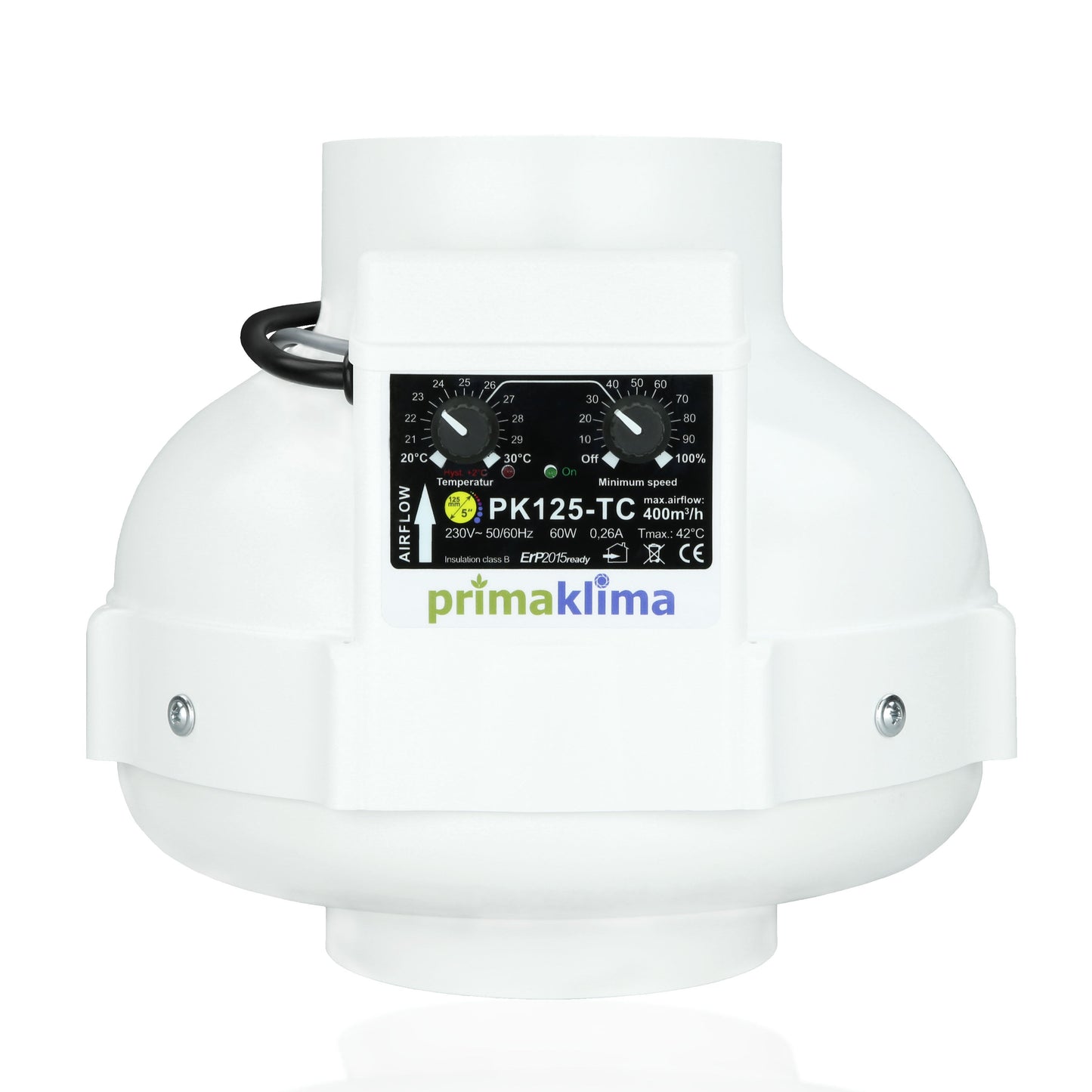 Primaklima PK125-TC Temperatur geregelt 400 m³/h
