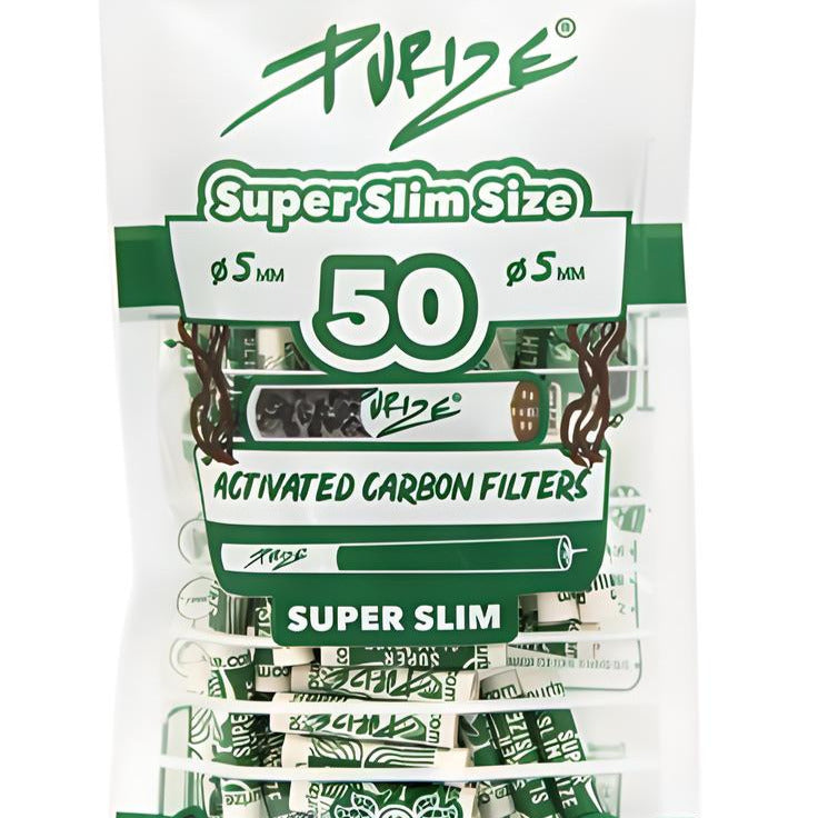 PURIZE Aktivkohlefilter 5mm 50 Stück