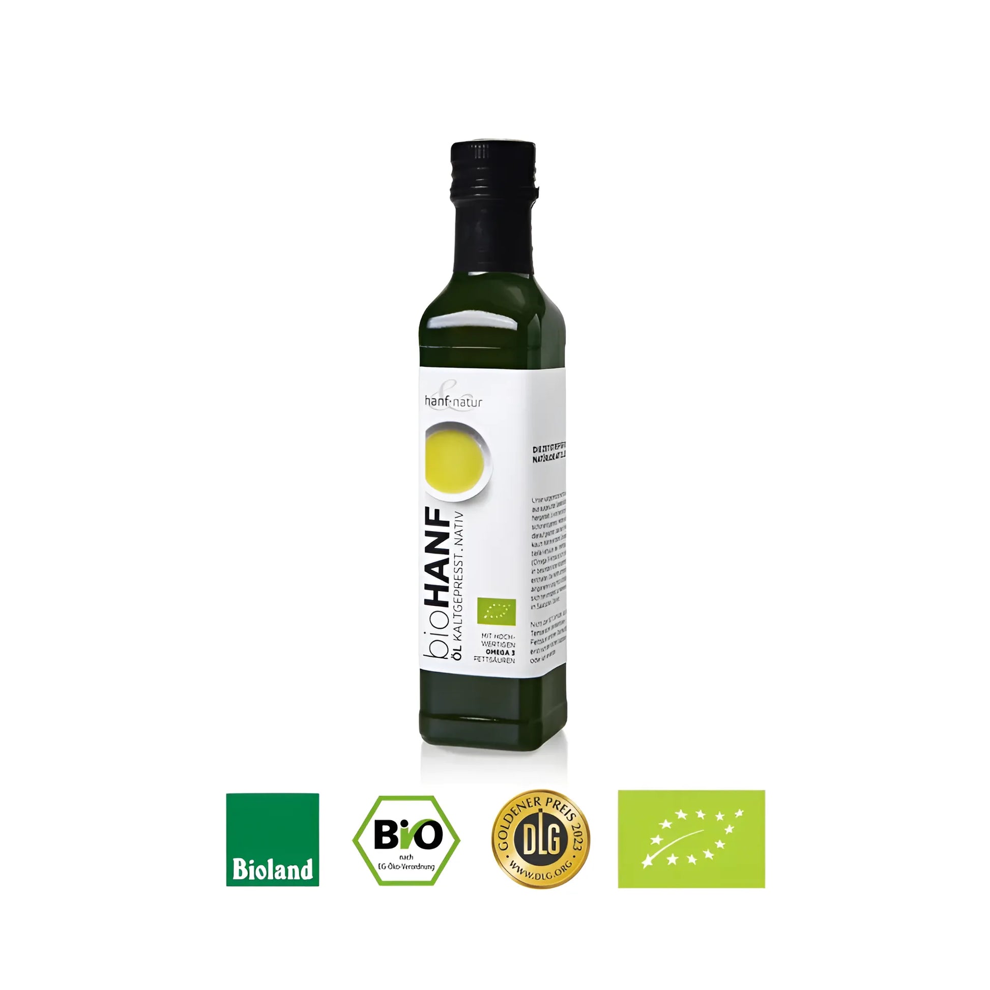Bio Hanföl – 250ml Kaltgepresst in Rohkost-Qualität