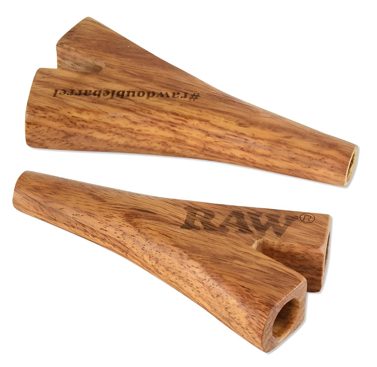 RAW Doppel Rohr Holz