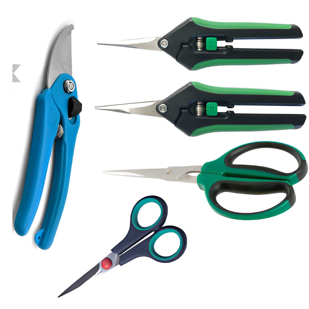 Scheren Set – 5 Präzisionsscheren für die Pflanzenernte