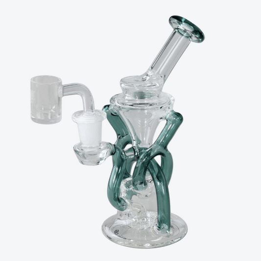 BLAZE Recycle Rig MEDUSA Dab Oil Bong mit Perkolator – Stilvolle Extraktion mit 14er Schliff