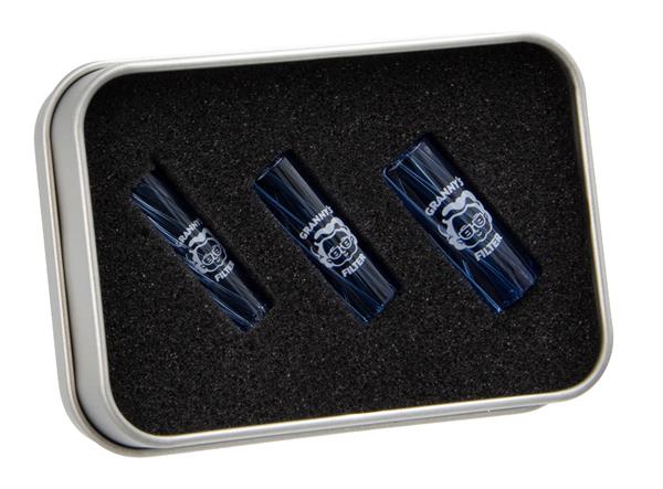 Grannys Glas Vortex Filtertips 3er Set – 8/10/12 mm | Verschiedene Farben