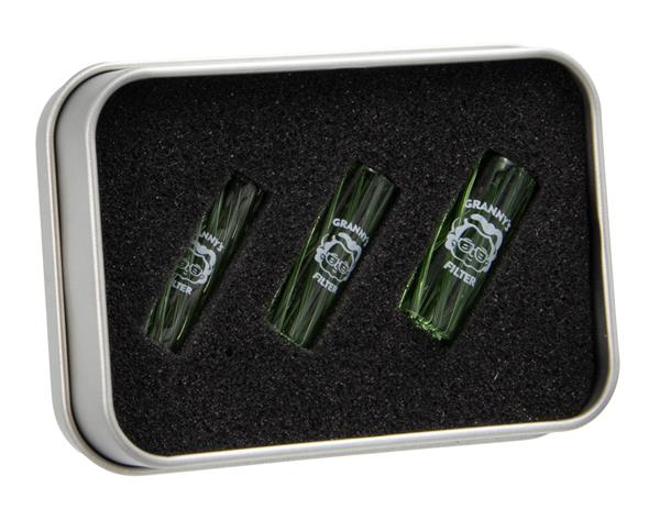 Grannys Glas Vortex Filtertips 3er Set – 8/10/12 mm | Verschiedene Farben
