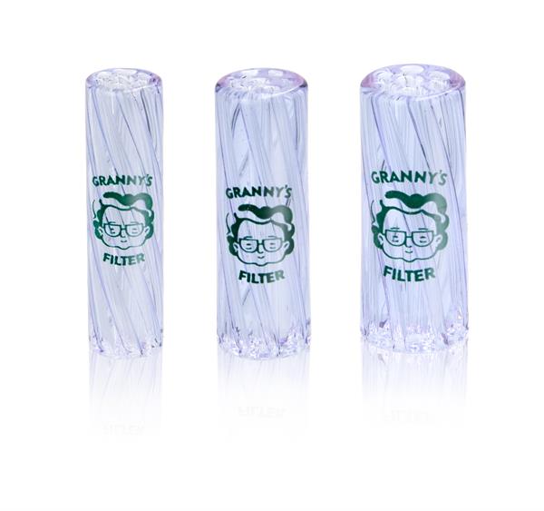 Grannys Glas Vortex Filtertips 3er Set – 8/10/12 mm | Verschiedene Farben