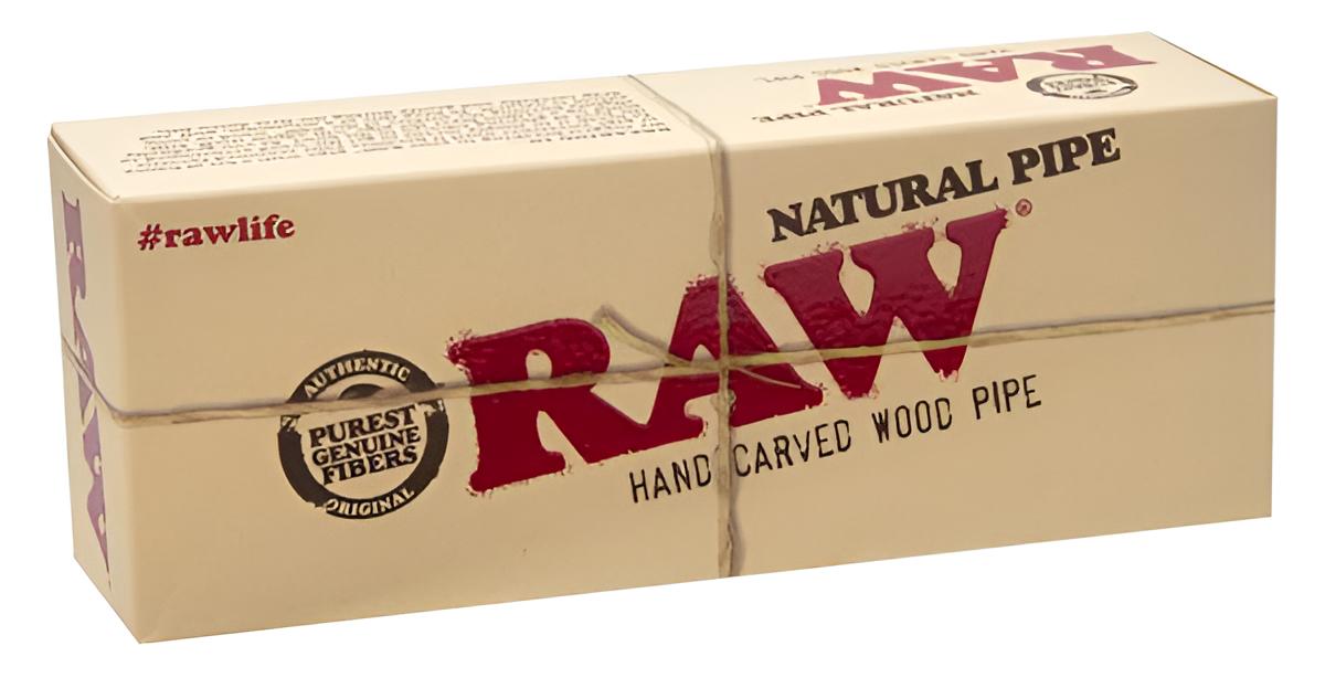 RAW Natural Tabakpfeife aus Öko-Holz – Handgefertigte Holzpfeife | 15 cm