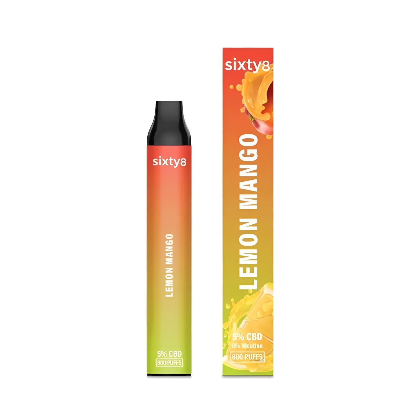 Vape Sixty8 Lemon Mango CBD 5% – Tropischer Genuss mit CBD