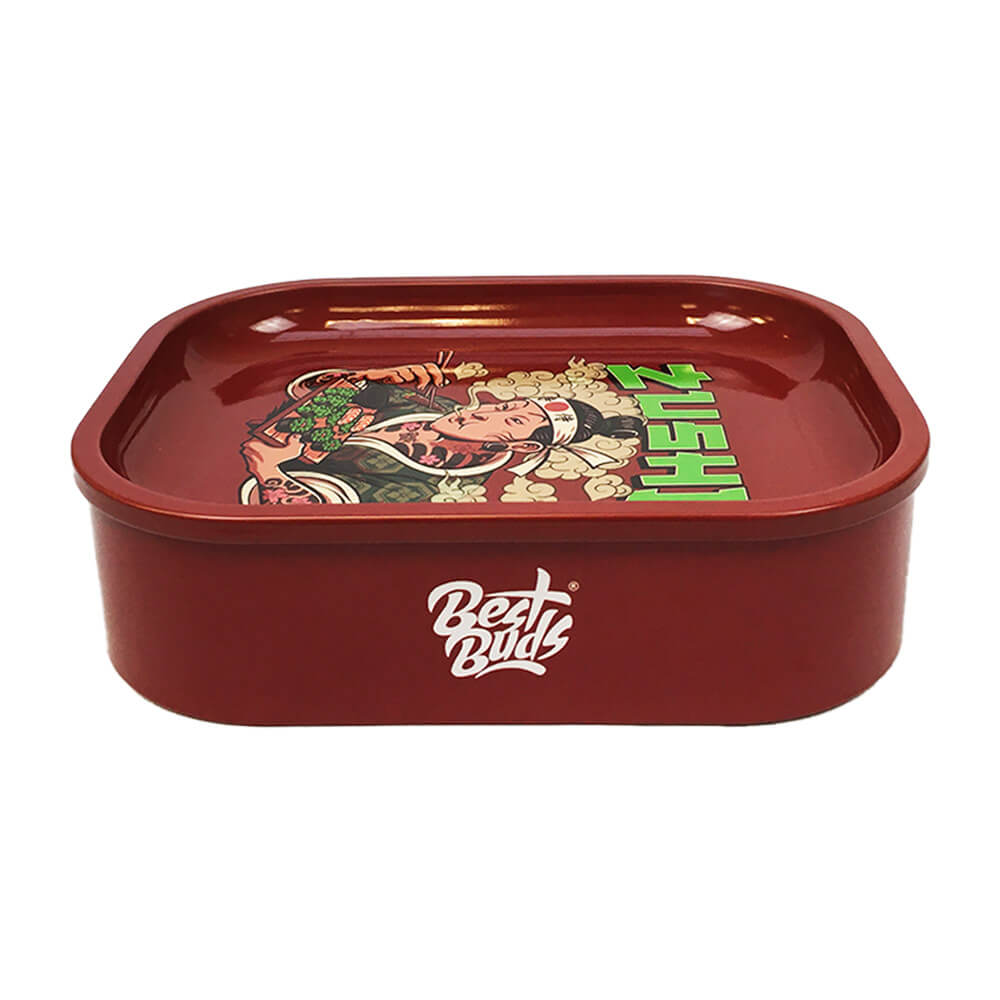 Best Buds Box Rolling Tray mit Lagerung Zushi – Praktisch und Stylisch für Unterwegs