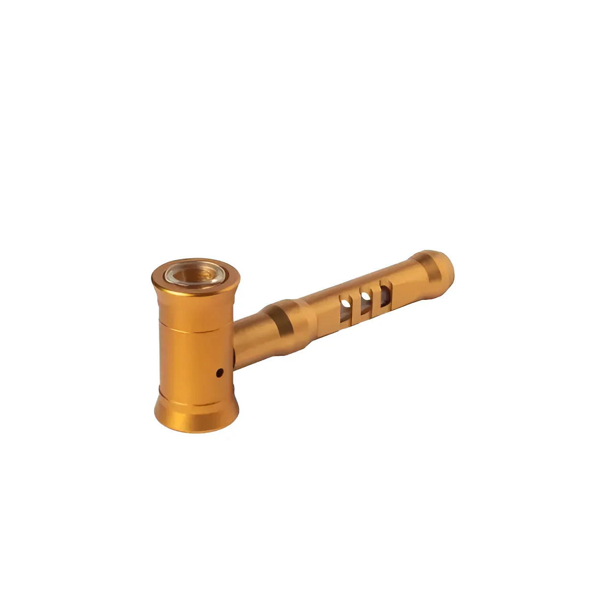 Heisenberg Metallpfeife mit Schatulle in Gold – Eleganz und Qualität für Unterwegs