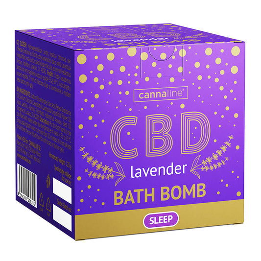 Cannaline Sleep Lavendel Bath Bomb – Entspannung und Schlaf mit 100 mg CBD