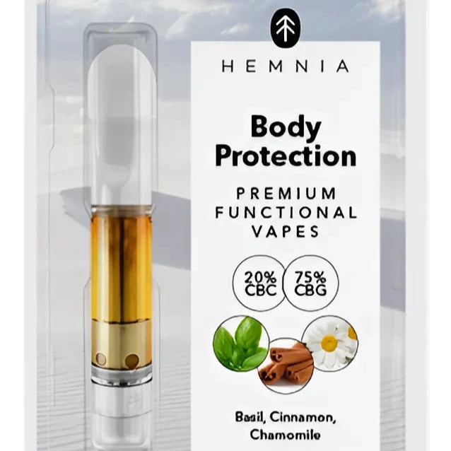 Vape Kartusche - Hemnia - CBC , CBG, Basilikum, Zimt, Kamille, 1 m