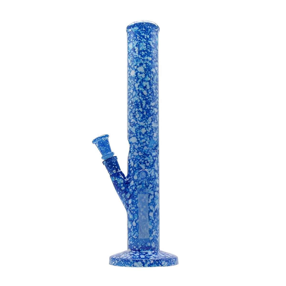 Glasbong "Blau-Weiß", Höhe 39 cm, Schliff 18,8