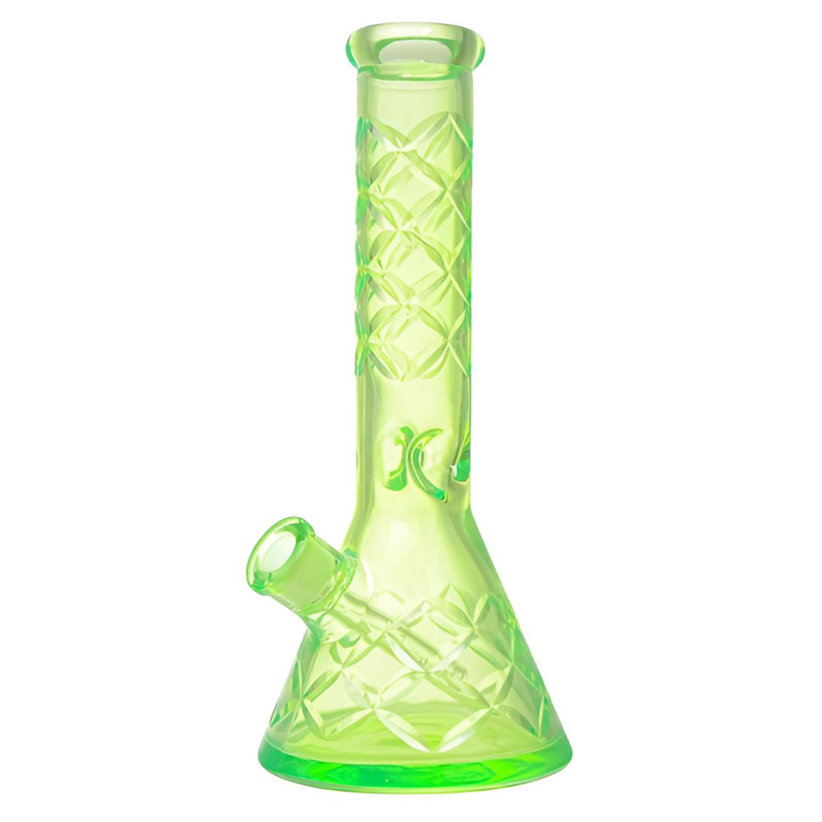 Glasbong „Ice Grün“ Transparent – 32 cm