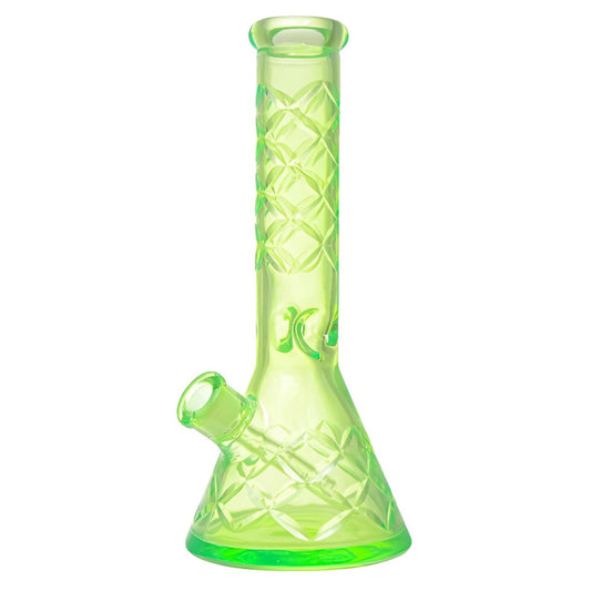 Glasbong „Ice Grün“ Transparent – 32 cm