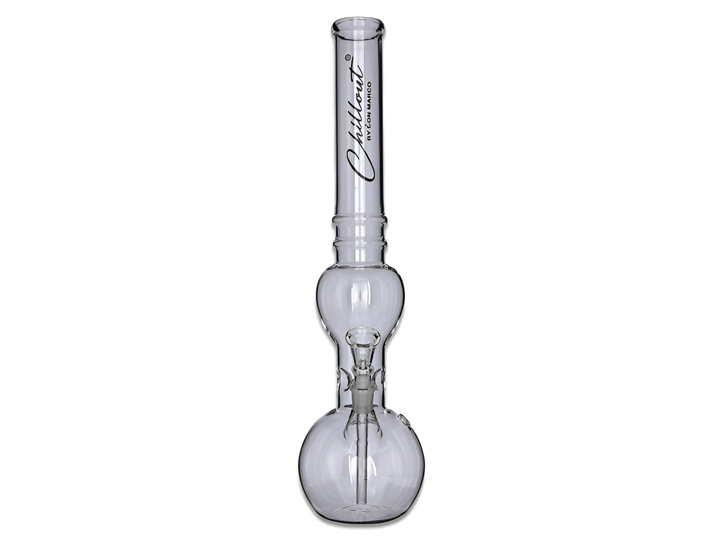 Chillout Glasbong – 40 cm, Ø 4 cm in Transparent