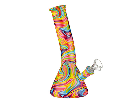 Super Heroes Glasbong Bunt - 19,5 cm