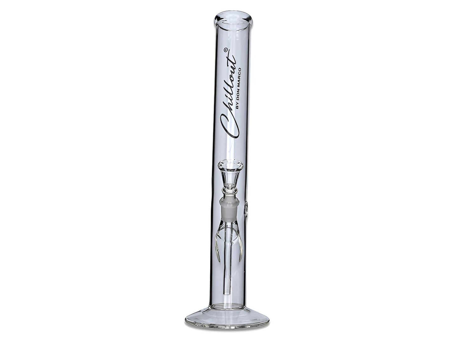 Chillout Glasbong – 35 cm, Ø 4 cm in Transparent