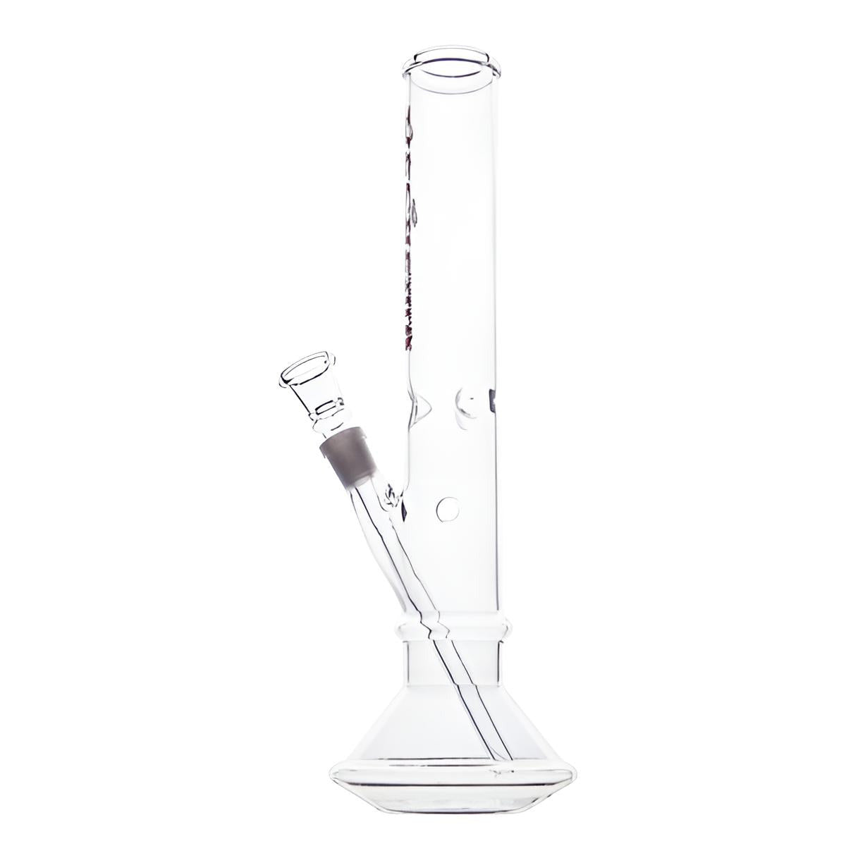 Glasbong Zylinder mit Bauch und Eis 31,5 cm