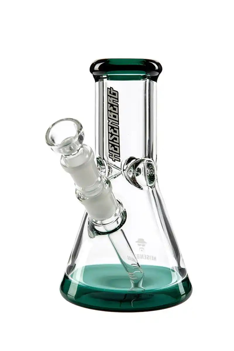 HNBG Glasgerät mit seegrünem Mundstück und Beaker-Boden – 21 cm