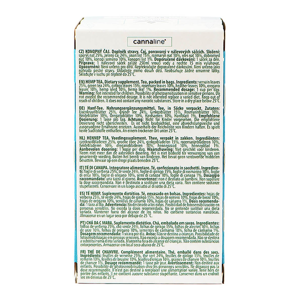 Cannaline CBD Hanf Tee Memory and Focus