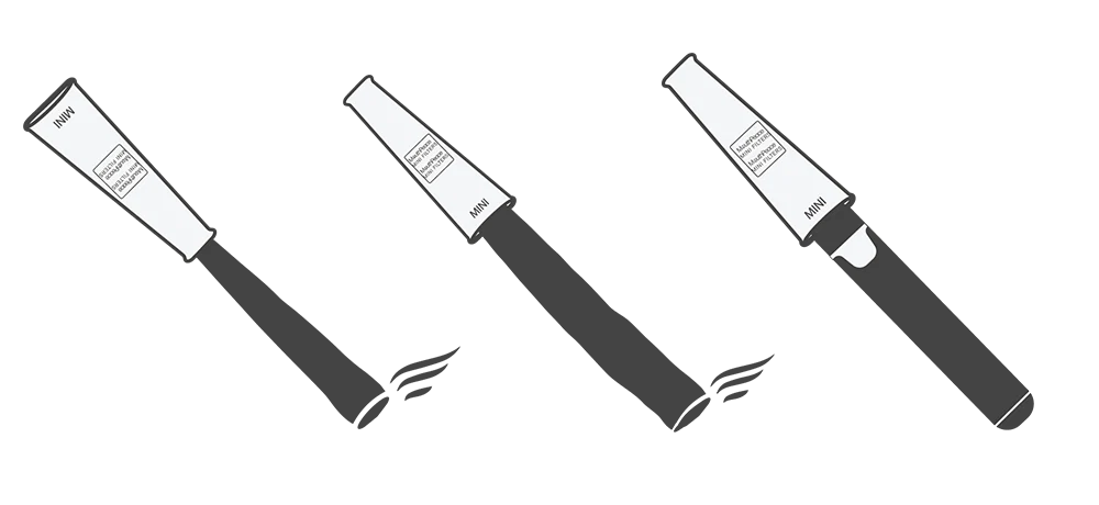Moose Labs MouthPeace® Mini – Aktivkohlefilter für Joints, Blunts & Vaporizer