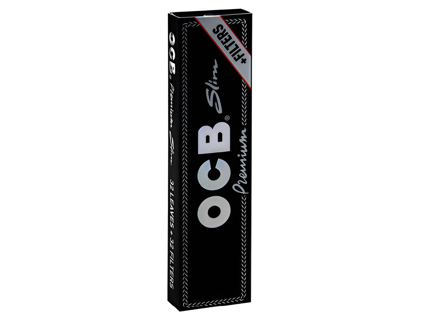OCB KS Schwarz Premium Slim + Tips – 32 Hefte mit Papers und Filtertips