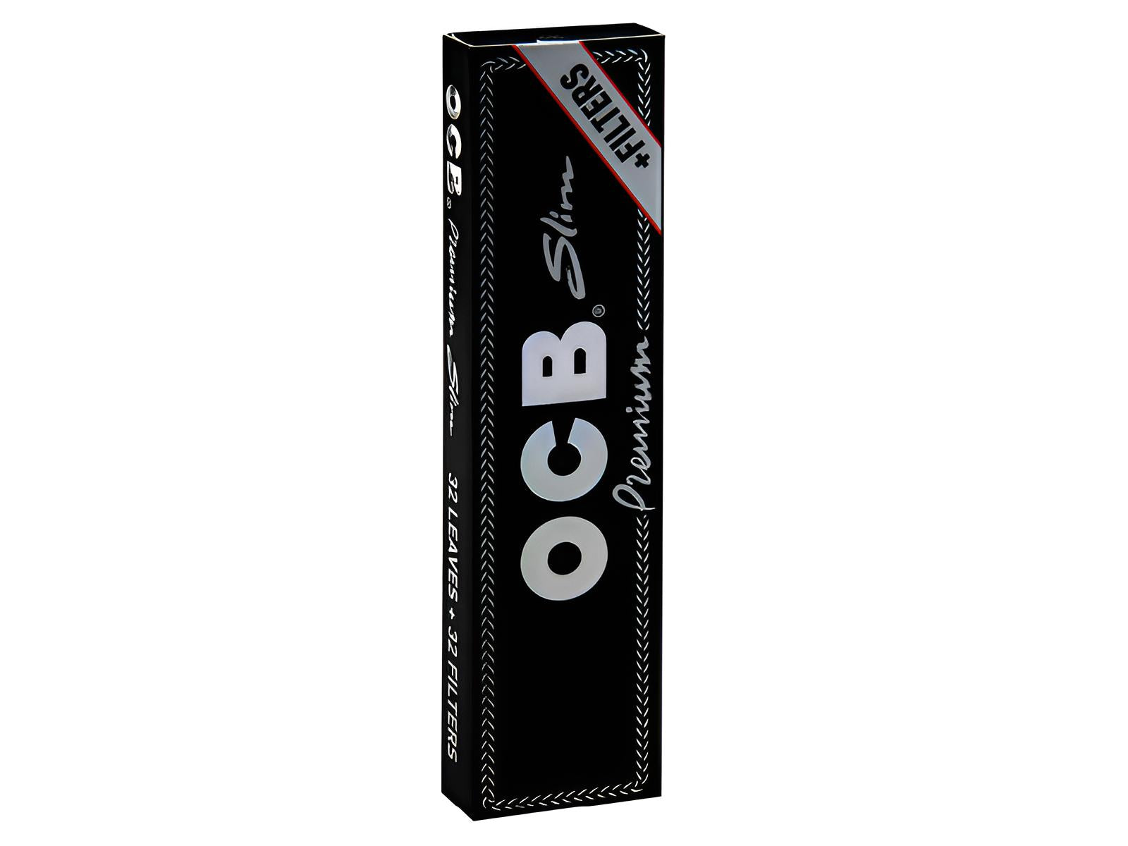 OCB KS Schwarz Premium Slim + Tips – 32 Hefte mit Papers und Filtertips