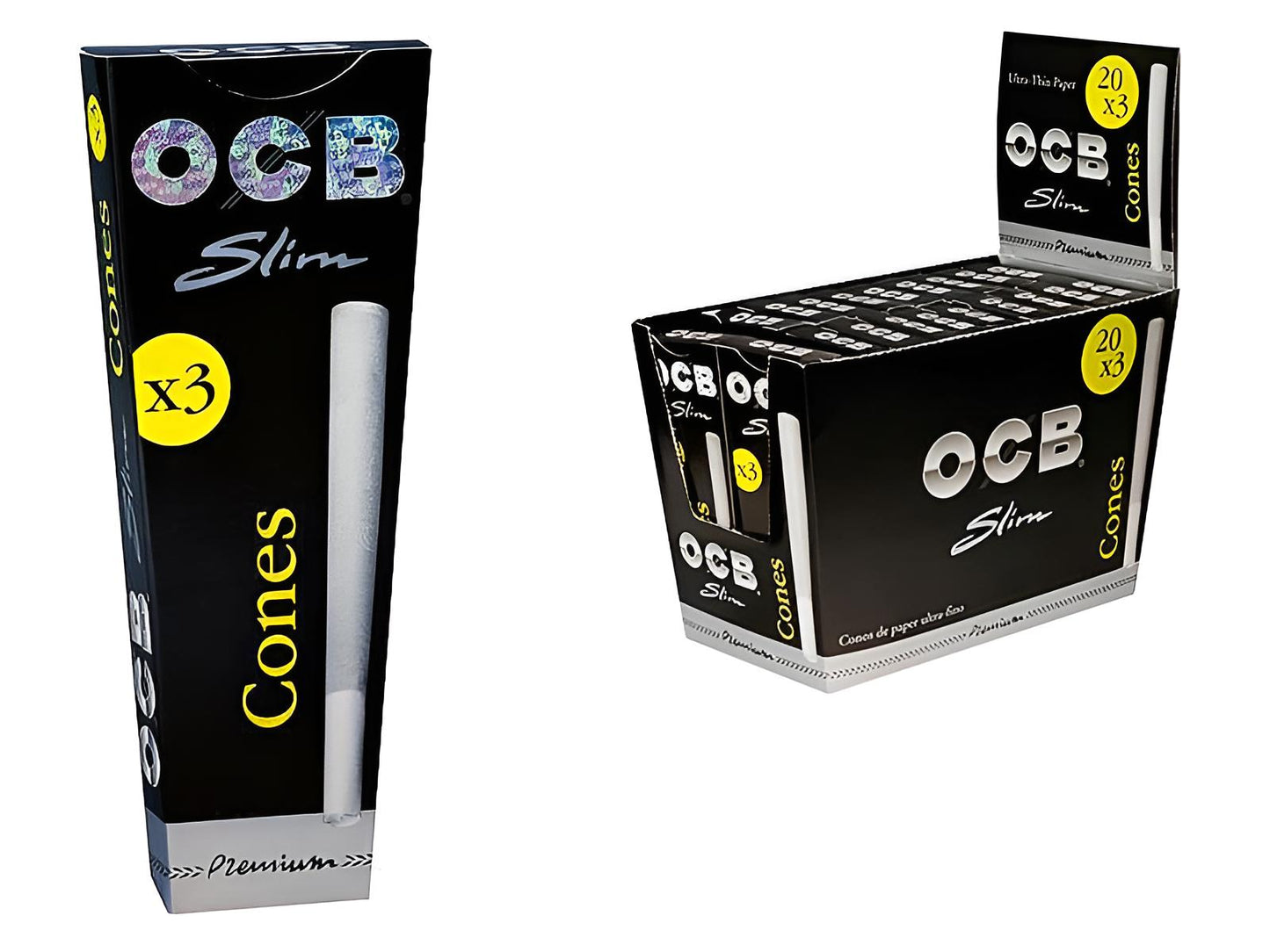 OCB Cones Schwarz Premium Slim