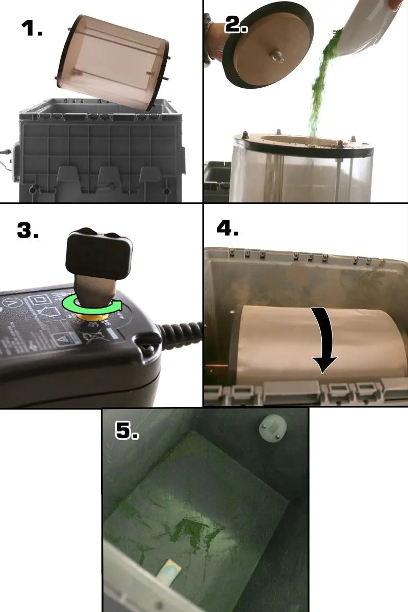 Heisenberg Pollenmaschine 150 – Elektrische Schleuder für 150g Trockenextraktion
