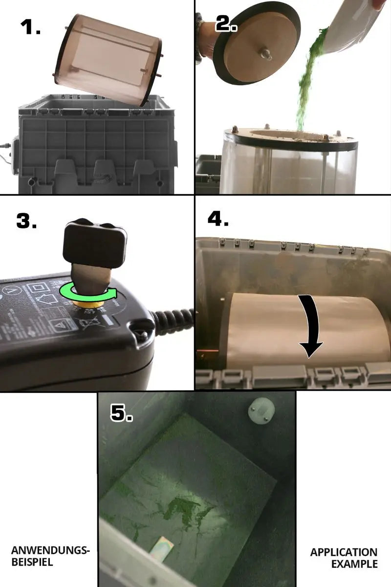 Heisenberg Pollenmaschine 500 – Elektrische Schleuder für 500g Trockenextraktion