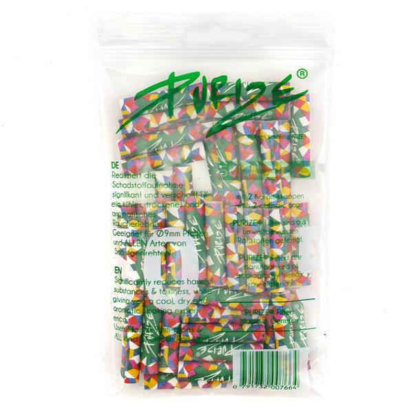PURIZE AllColour Aktivkohlefilter 50er Pack – 9mm Regular Size für puren Genuss